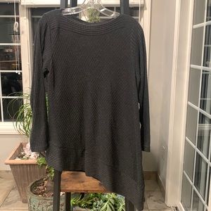 Splendid asymmetrical charcoal shirt. Size 8. Excellent condition